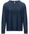 04443 Lds Monarch SOL'S Ladies Monarch Long Sleeve T-Shirt Navy colour image